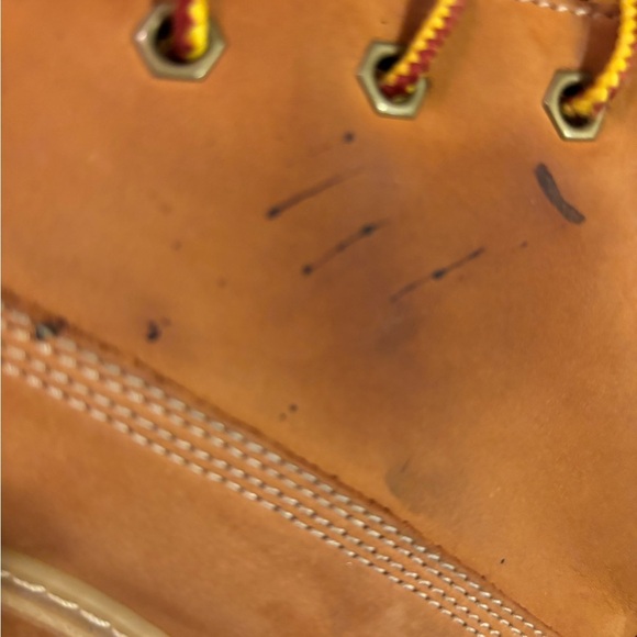 Timberland Amston Wheat Nubuck Leather Lace Up Wedge Booties Boots Sz 8.5 A0548 - Picture 8 of 10